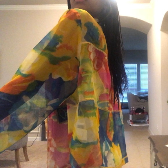 Howard wolf, colorful oversized button up. - Picture 3 of 3